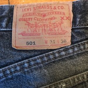 SOLD Vintage Levi’s 501 Black Jeans - 31 W